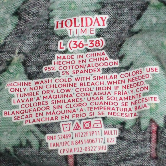 1 Pair Men's Holiday Time Large 36-38 Multi Color Boxer Briefs - Picture 4 of 7